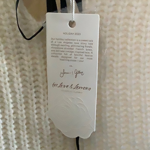 NWT For Love And Lemons Jade knit mini dress - Picture 7 of 15